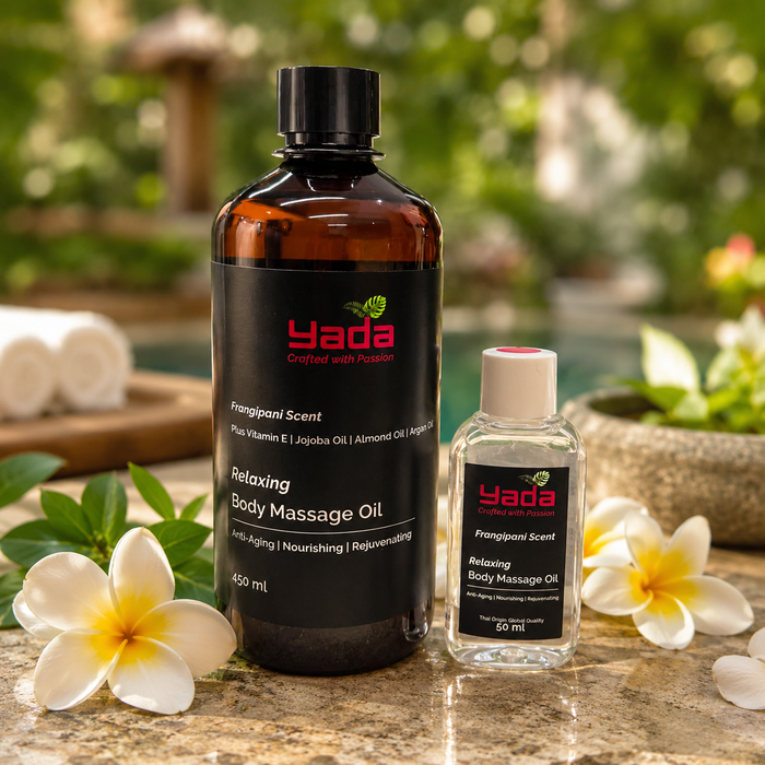 YADA Relaxing Body & Massage Oil - Frangipani / 450 ml