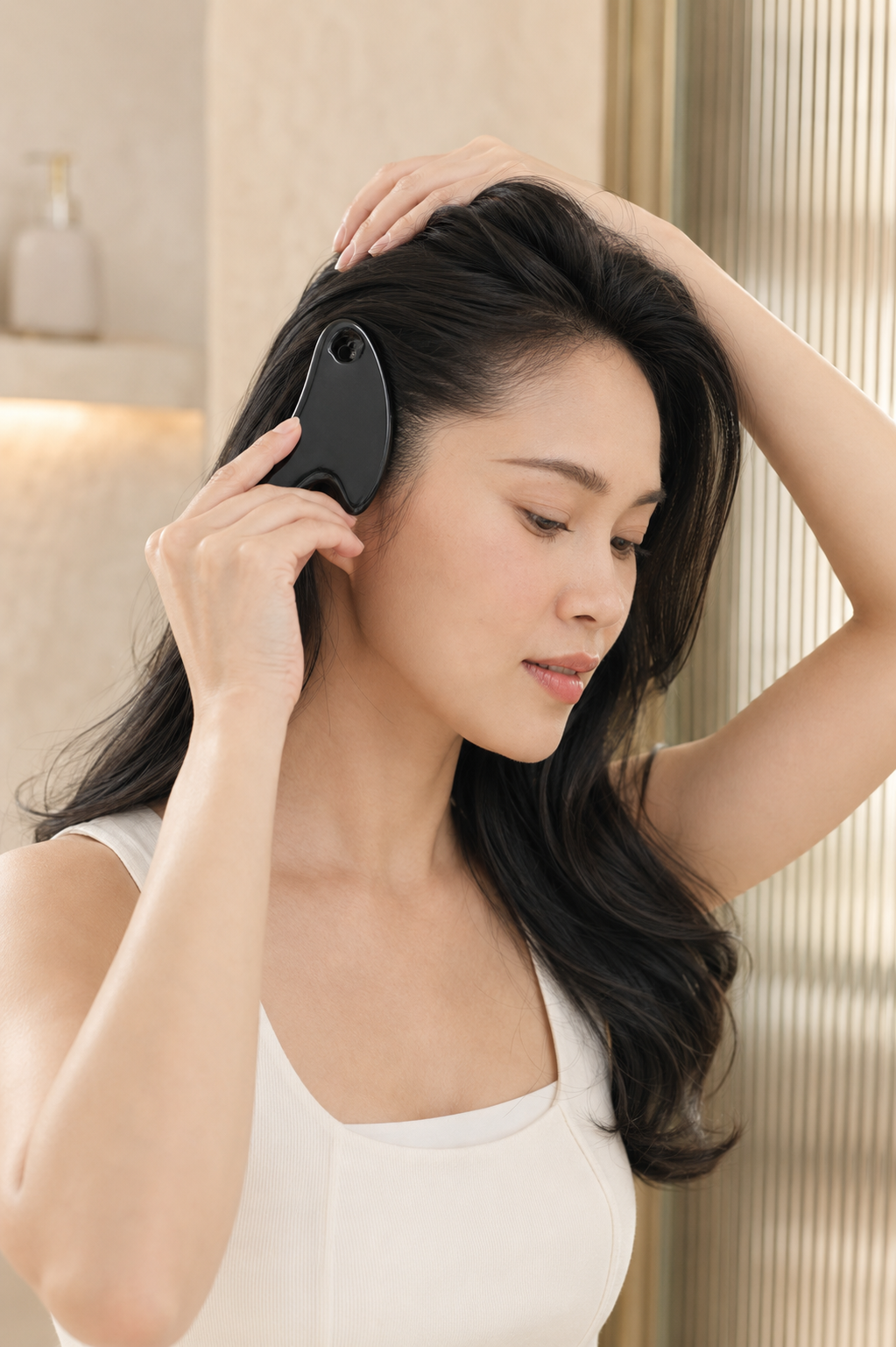 ADA Essential Ceramic Gua Sha in black