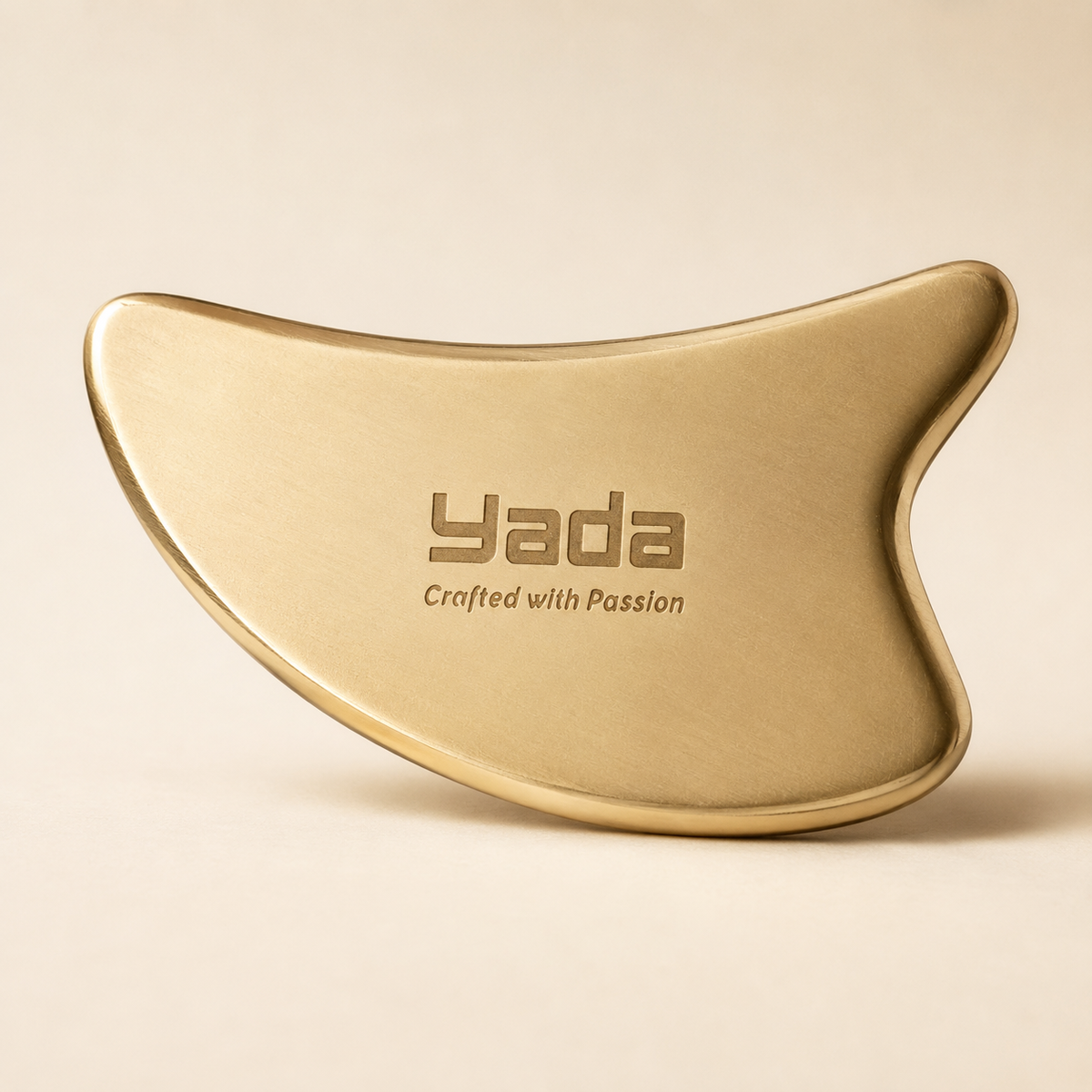 YADA Signature Brass Gua Sha Tool side view
